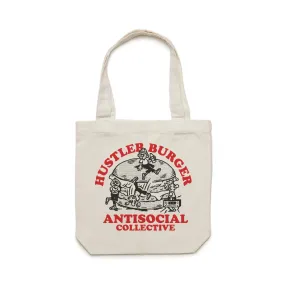 ANTISOCIAL X HUSTLER - ODD COMMUNITY TOTE - CREAM