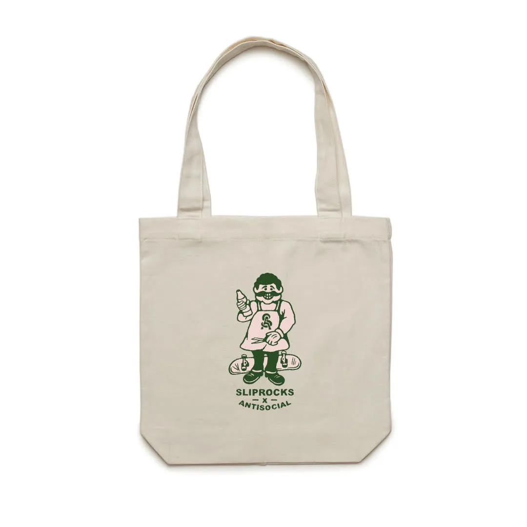 ANTISOCIAL X SLIPROCKS - INN KEEPER TOTE - CREAM