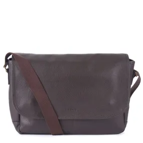 Barbour Holford Leather Cross Body Shoulder Bag | Chocolate