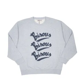 Bisous Skateboards - Gianni Crewneck - Sports Grey-