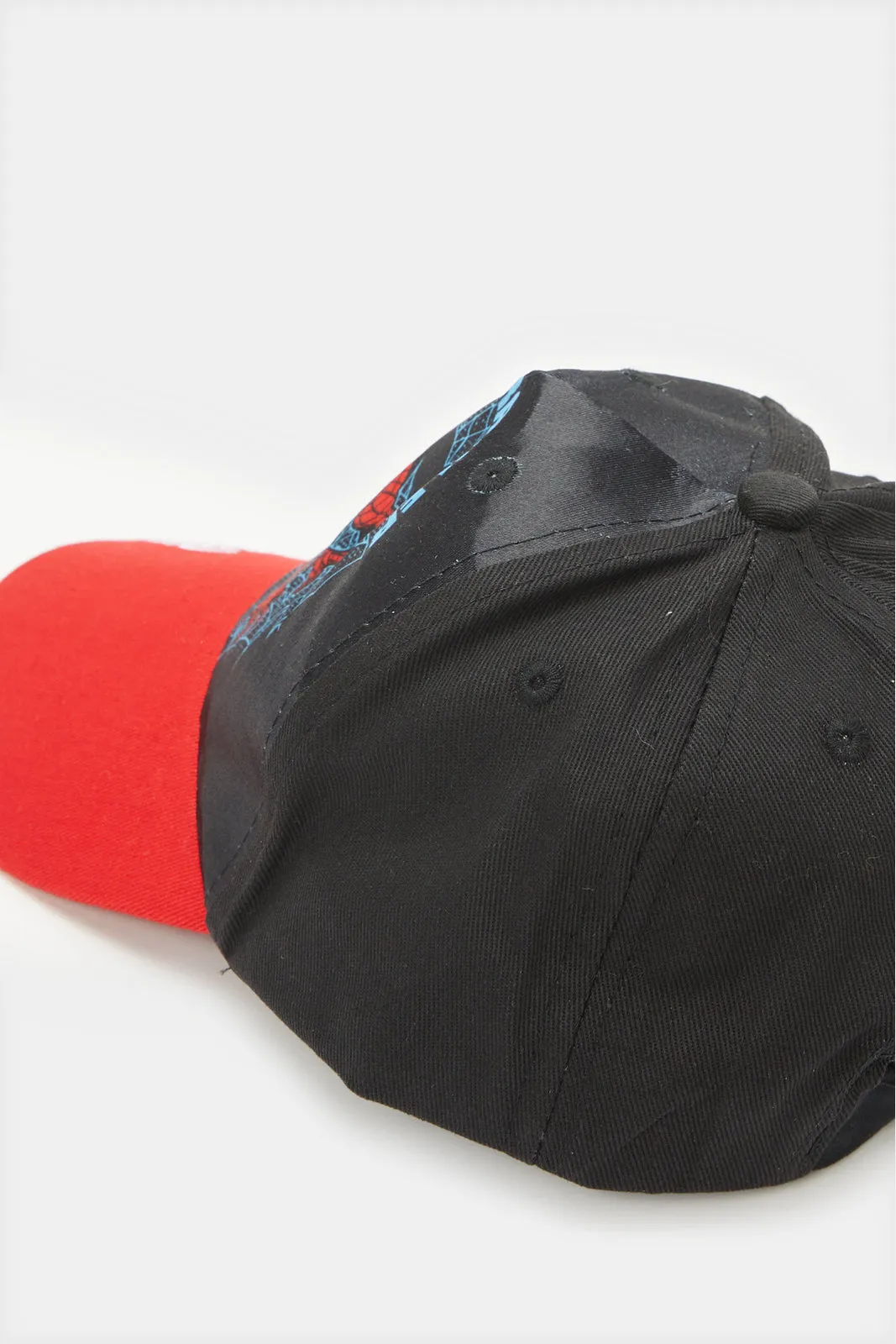 Boys Black And Red Spider-man Cap