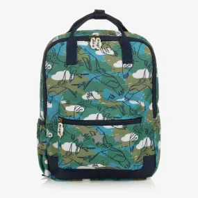 Boys Blue & Green Bird Backpack (34cm)