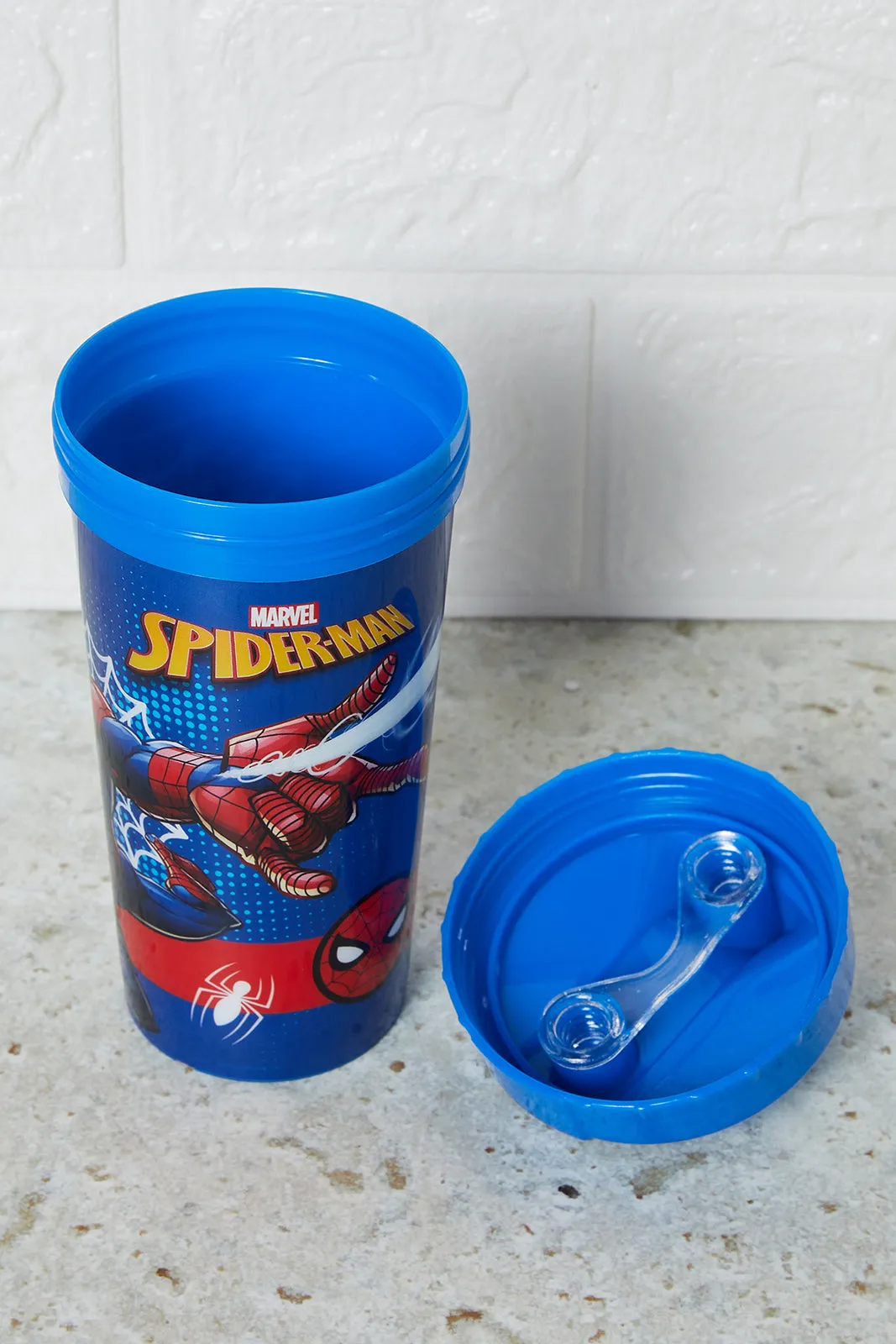 Boys Blue Spider-Man Easy Water Bottle