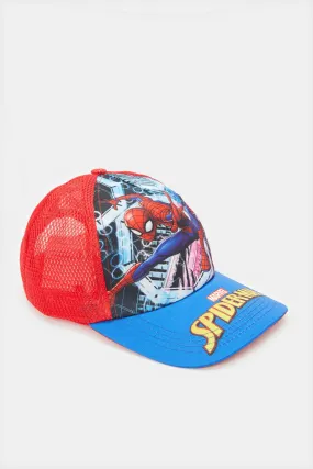 Boys Red And Blue Spider-man Cap