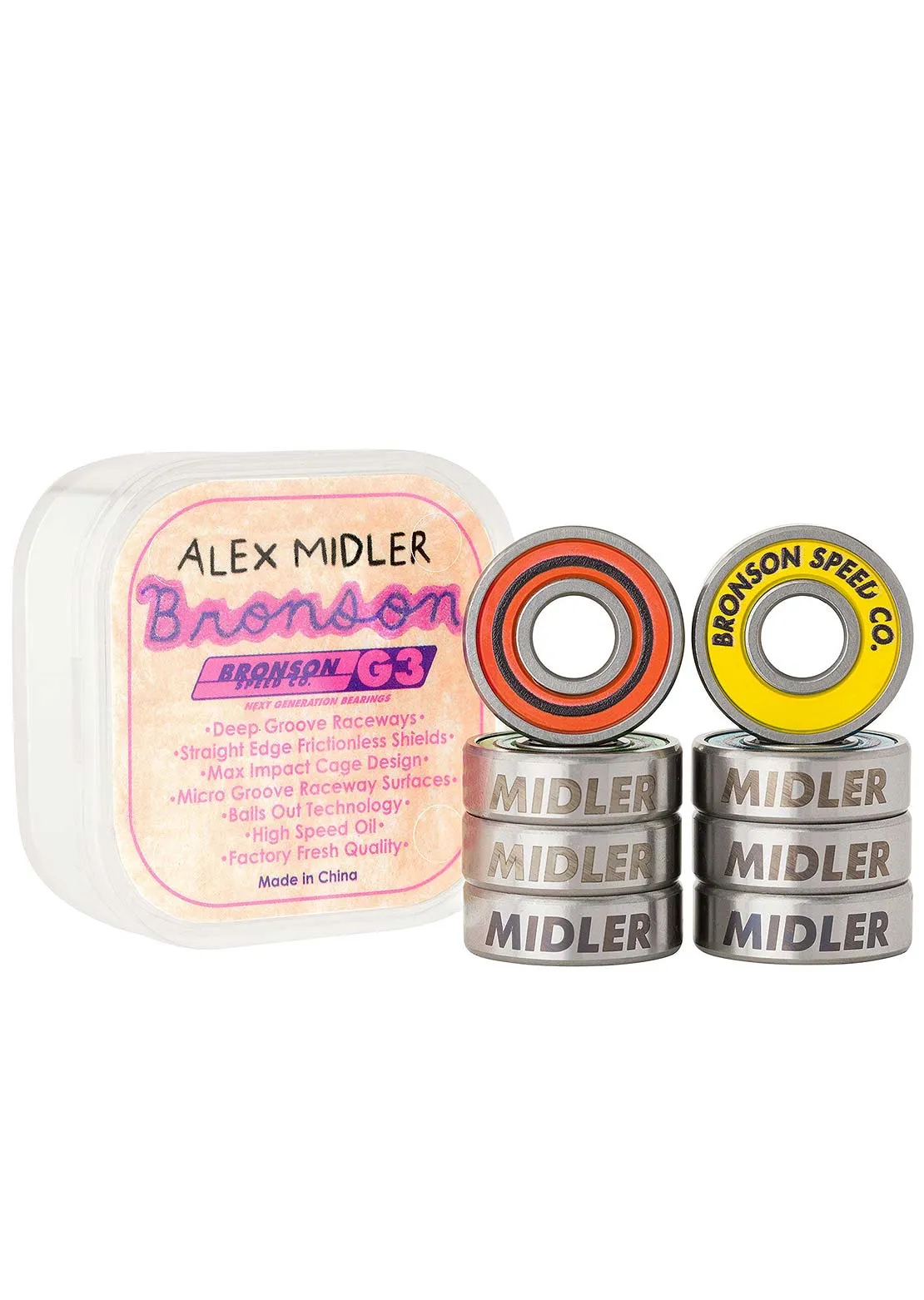 Bronson G3 Alex Midler Skateboard Bearings