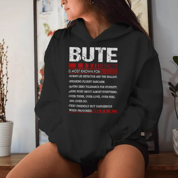 Bute Name Facts Last Name Bute Name Facts Family Name Women Hoodie