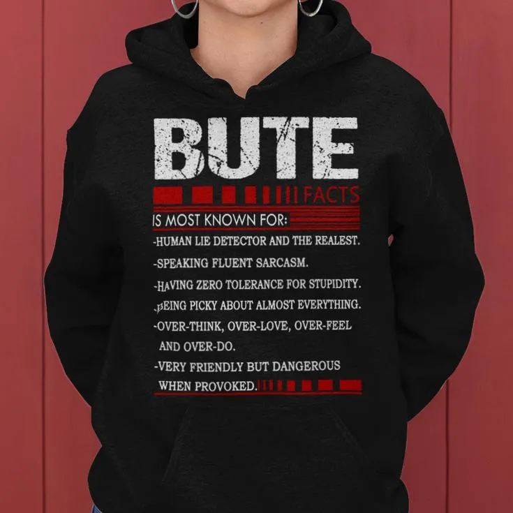 Bute Name Facts Last Name Bute Name Facts Family Name Women Hoodie