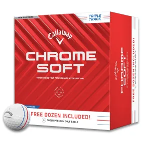 Callaway Chrome Soft Triple Track 4 Dozen Golf Balls 2024