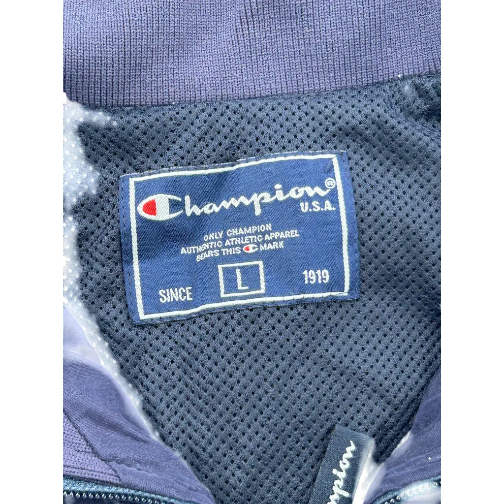 Champion Navy Track Jacket - Large - Navy