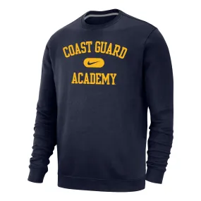 Coast Guard Academy Nike Mens Club Pullover Crewneck Sweatshirt