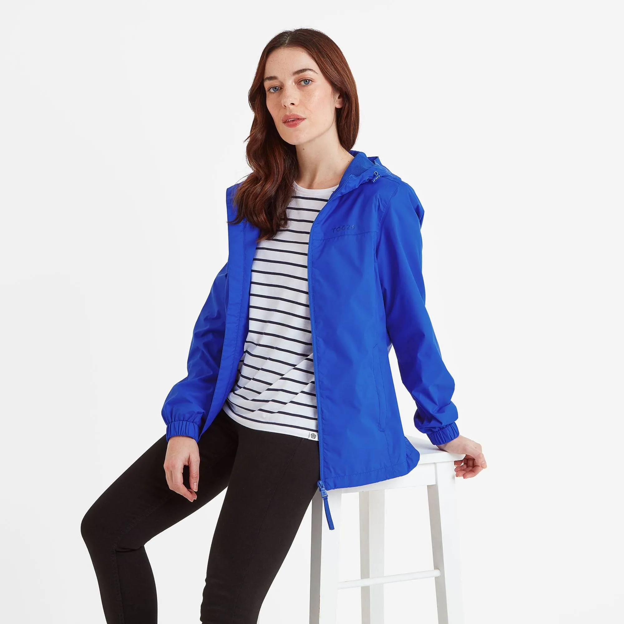 Craven Womens Waterproof Packaway Jacket - Mykonos Blue