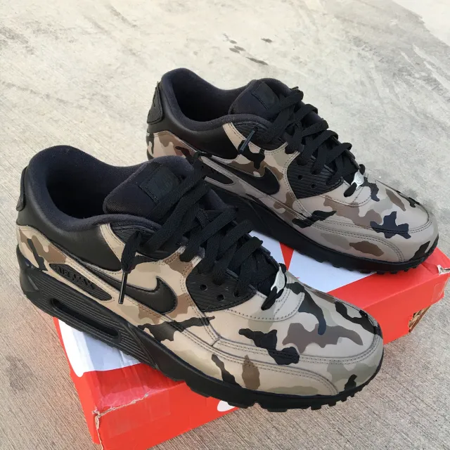 Custom Painted Desert Camo Nike Air Max 90