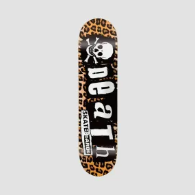 Death Leopard Punk Skateboard Deck - 8.1"