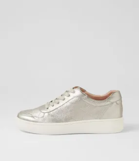 DIANA FERRARI Darva Argento Leather Sneakers