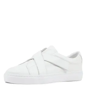 DIANA FERRARI Odelia White Leather Sneakers