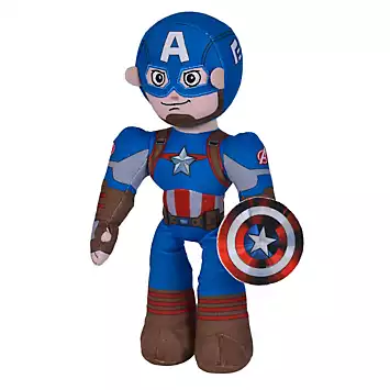 Disney Captain America Poseable Plush Toy 28cm by Disney Marvel | Look Again