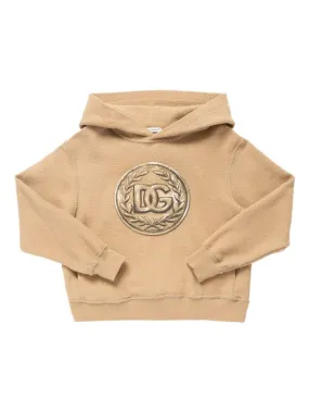 Dolce&Gabbana   Printed cotton hoodie w/logo 