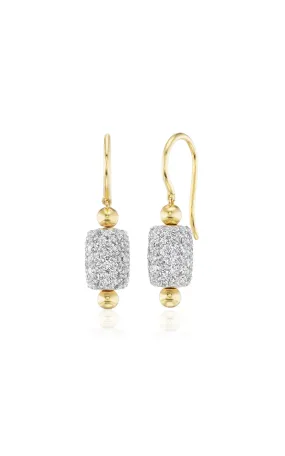 Emily P. Wheeler 18K Yellow Golf Diamond Drop Earrings