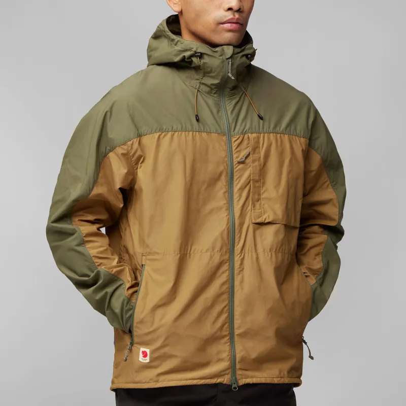 Fjallraven Mens High Coast Wind Jacket Patina Green / Navy