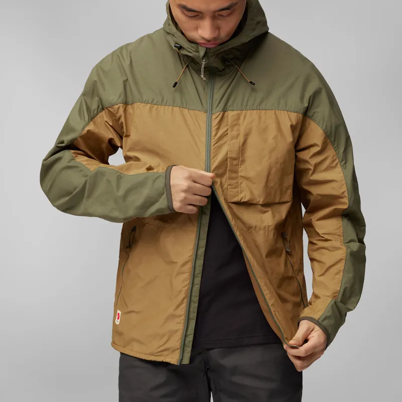 Fjallraven Mens High Coast Wind Jacket Patina Green / Navy