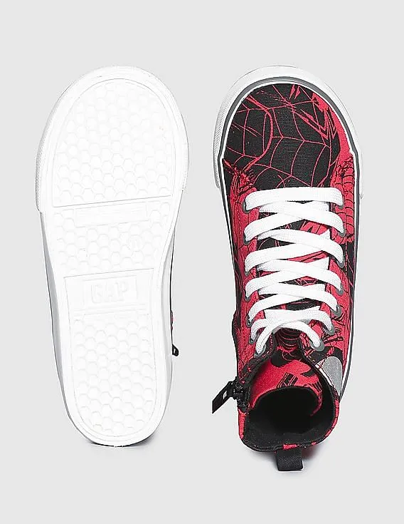 GAP Toddler Boy Red Spider Man High Top Sneakers