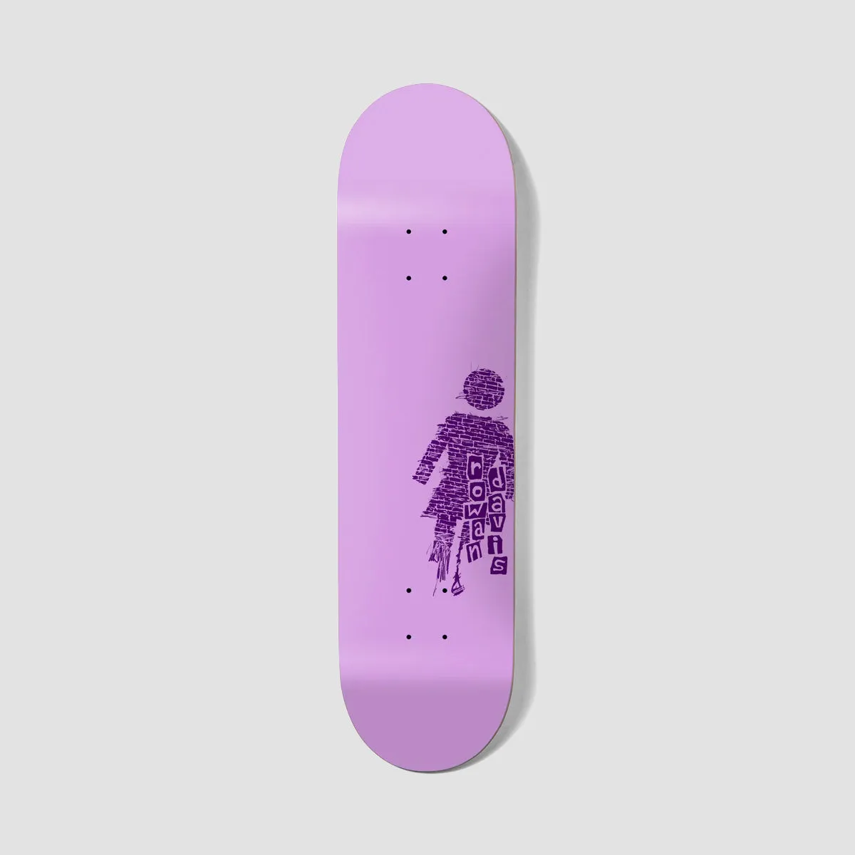 Girl Davis Bricked Skateboard Deck - 8.5"