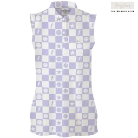 Golf Smiley Women's Sleeveless Polo