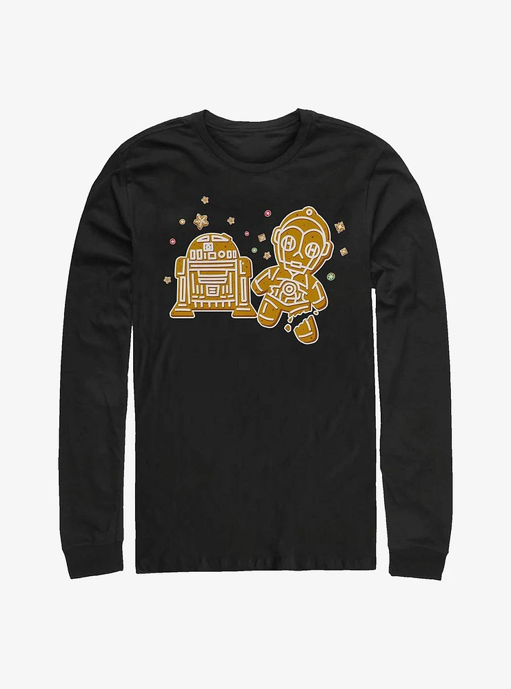 Hot Topic Star Wars Best Buds Gingerbread Cookies Crack Long-Sleeve T-Shirt