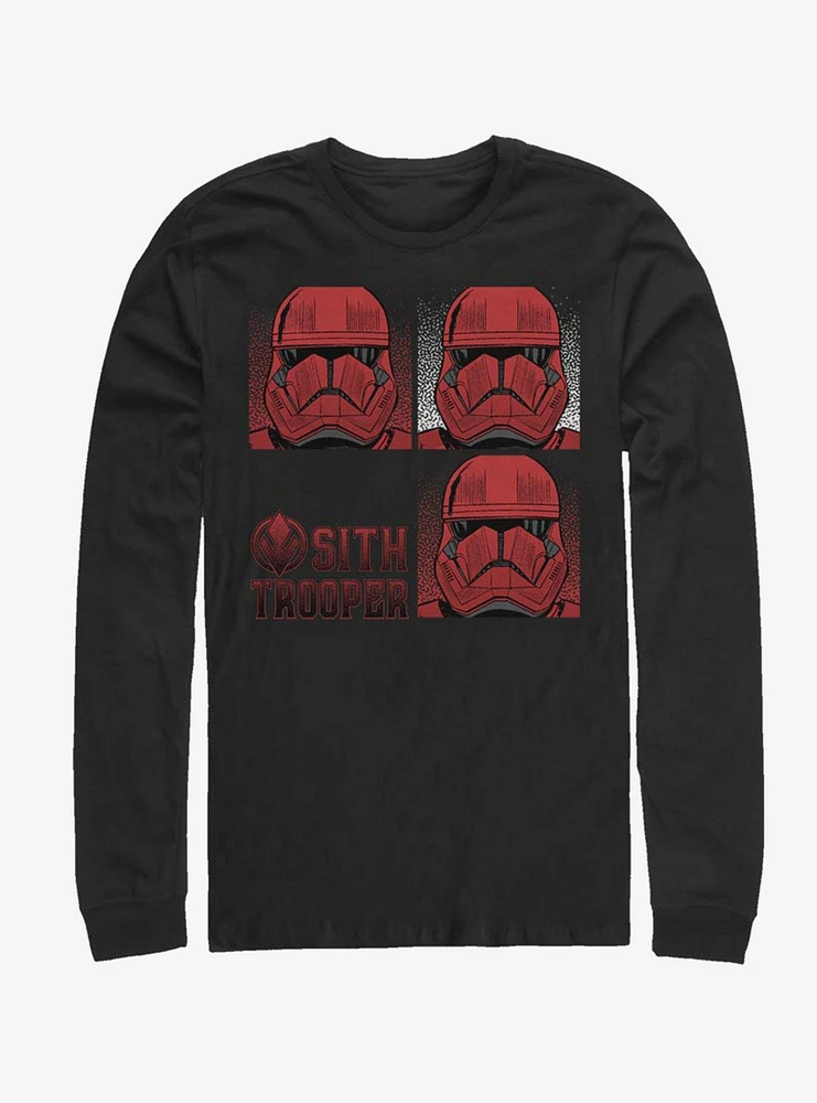 Hot Topic Star Wars Episode IX Rise of Skywalker Red Trooper Sith Long-Sleeve T-Shirt