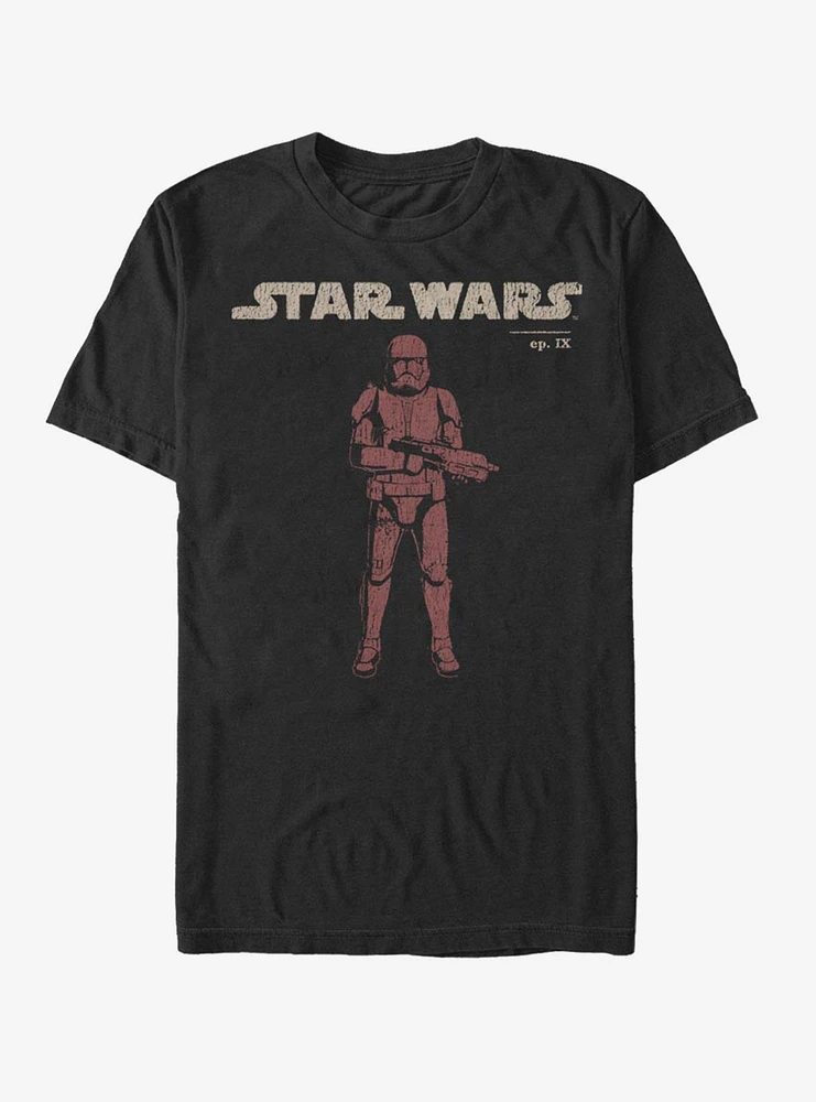 Hot Topic Star Wars Episode IX Rise of Skywalker Red Trooper Vigilant T-Shirt