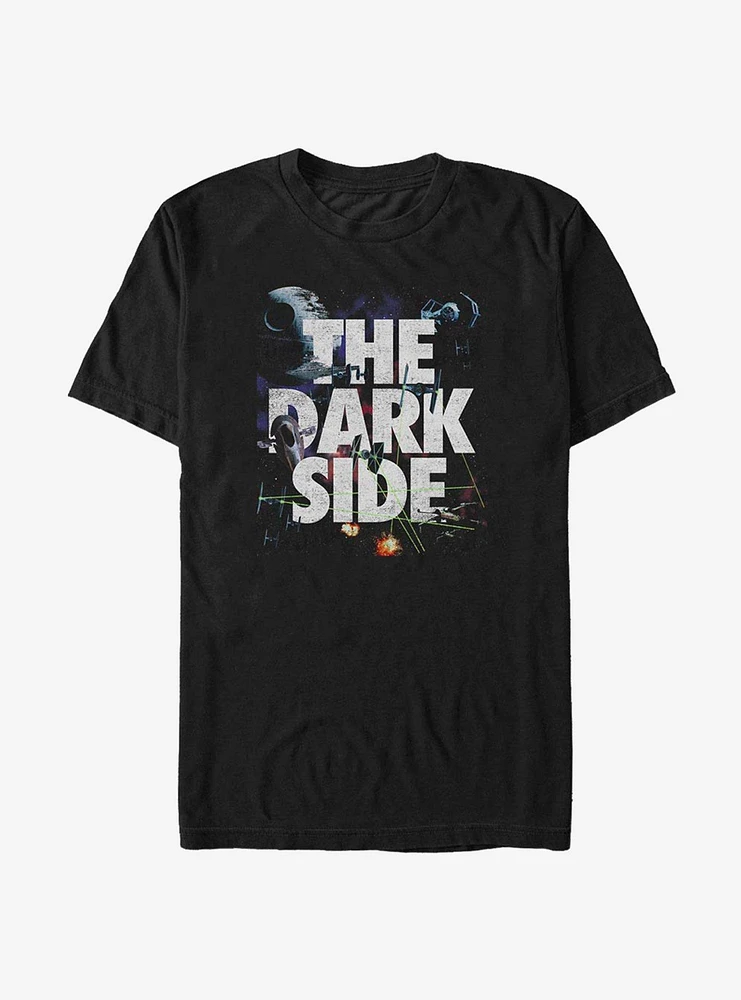 Hot Topic Star Wars Space Battle Interwoven Text T-Shirt