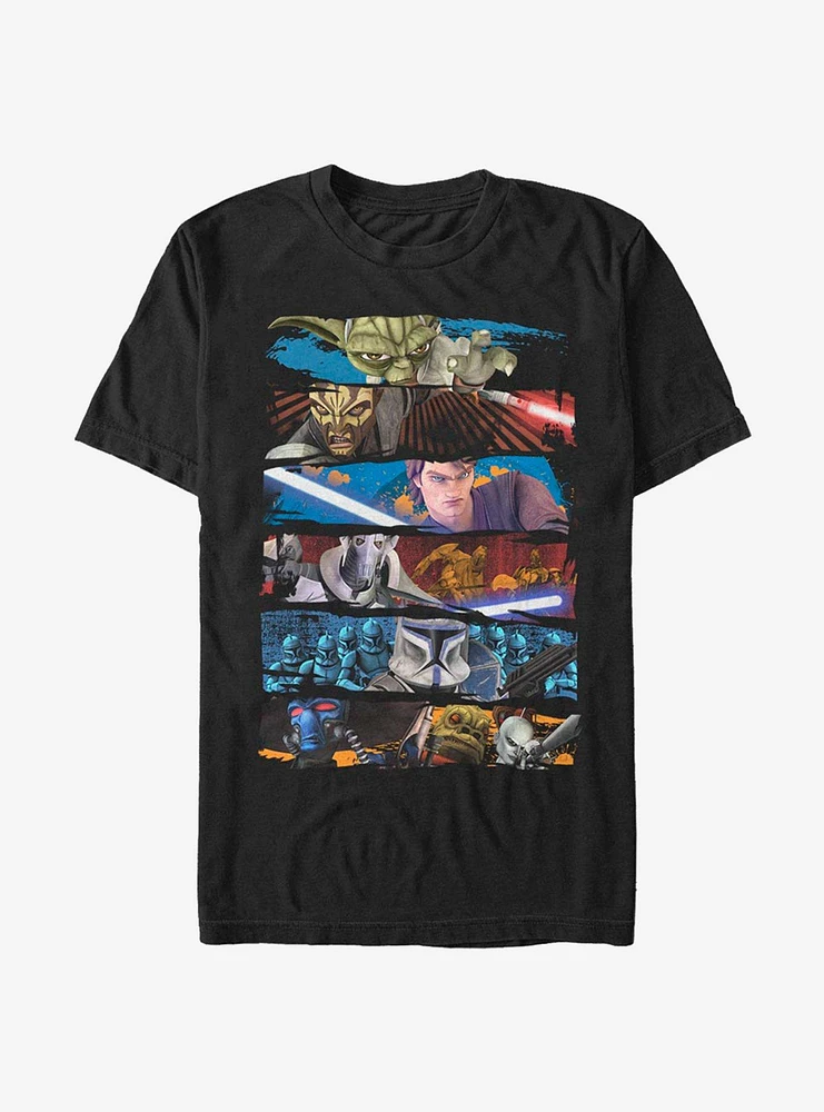 Hot Topic Star Wars The Clone Face Off T-Shirt