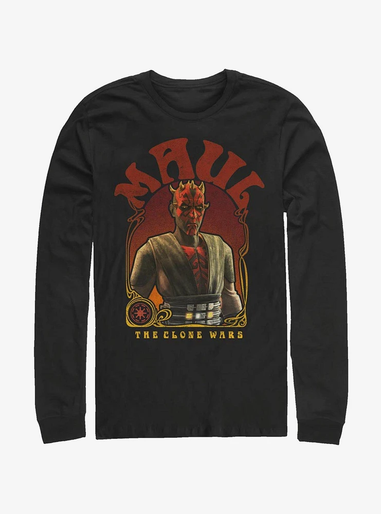 Hot Topic Star Wars The Clone Maul Nouveau Long-Sleeve T-Shirt