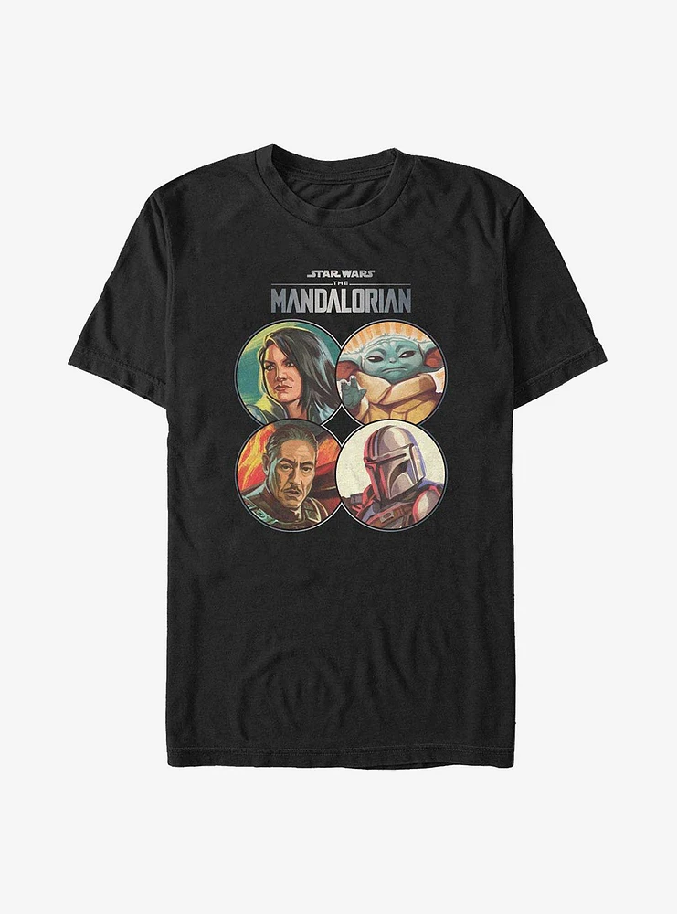 Hot Topic Star Wars The Mandalorian Main Crew Coins T-Shirt