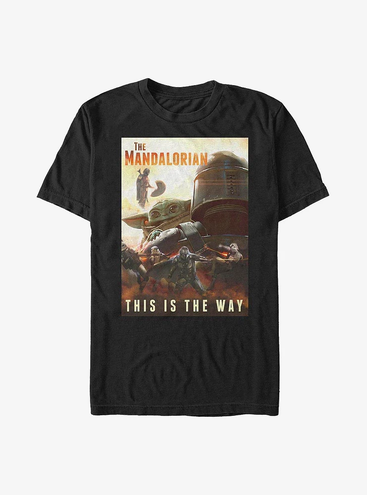 Hot Topic Star Wars The Mandalorian Way Poster T-Shirt