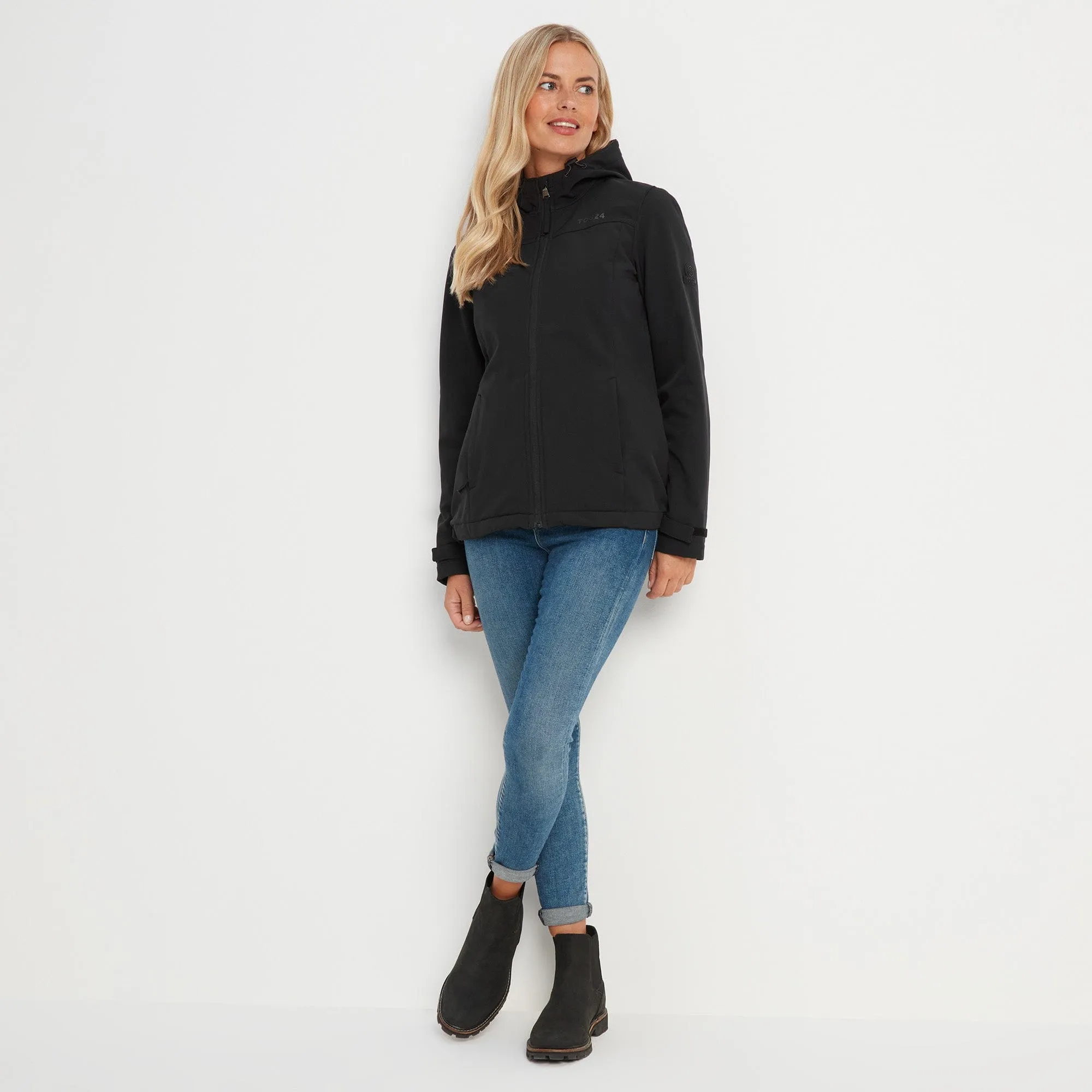 Keld Womens Softshell Hooded Jacket - Black