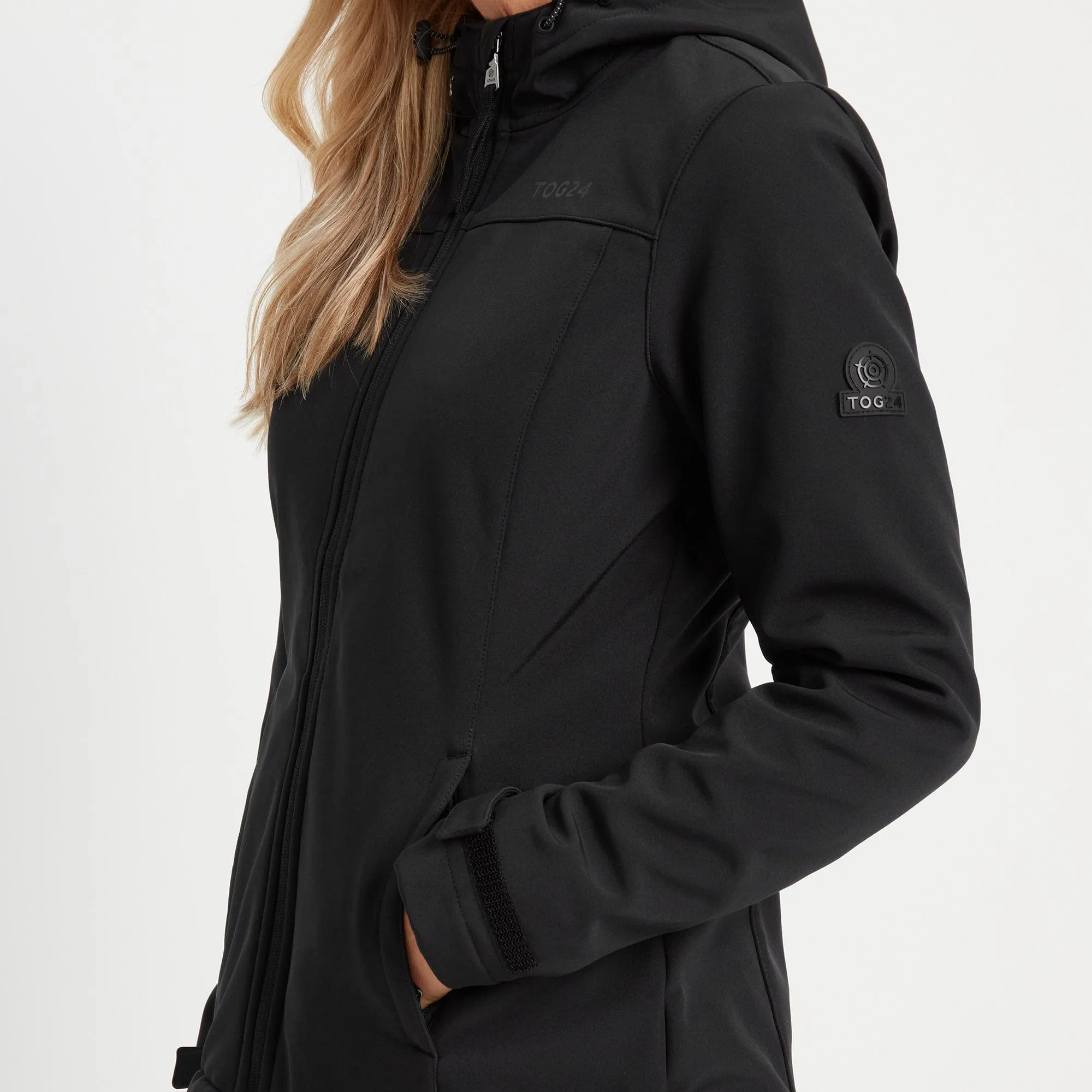 Keld Womens Softshell Hooded Jacket - Black