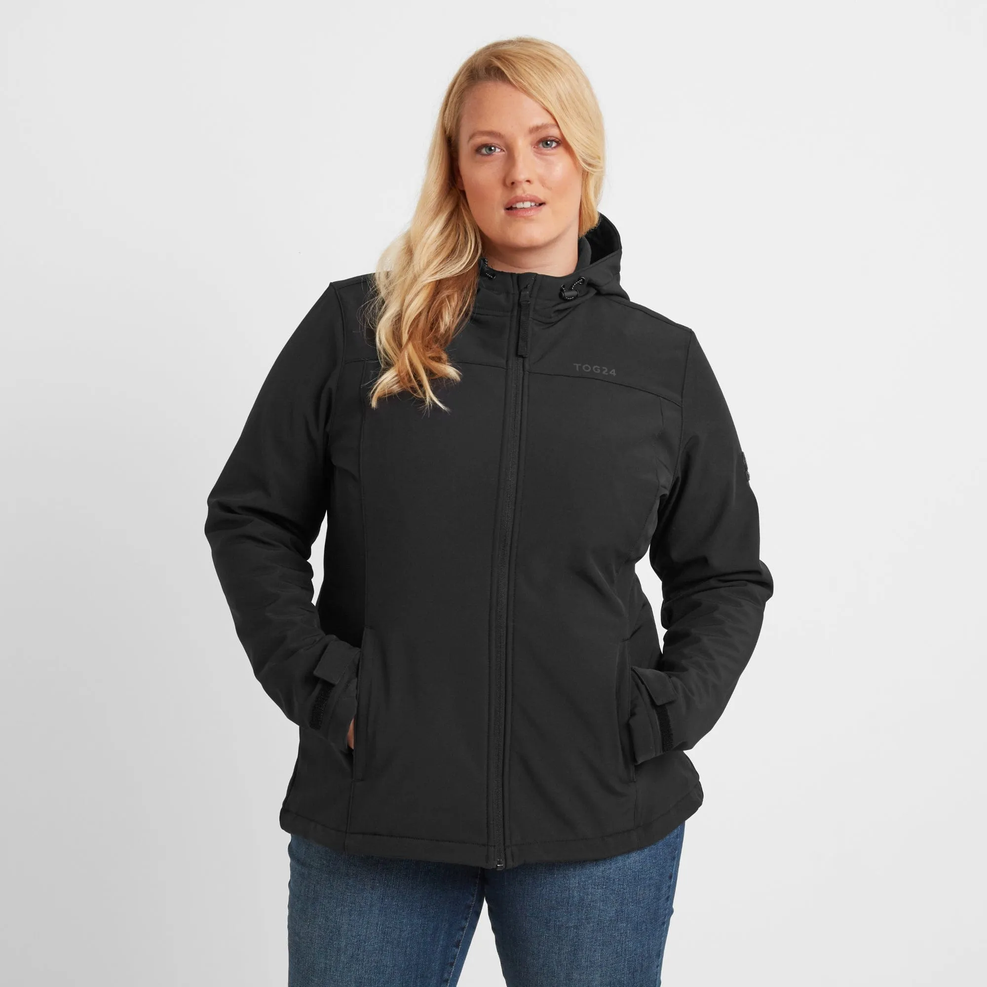 Keld Womens Softshell Hooded Jacket - Black