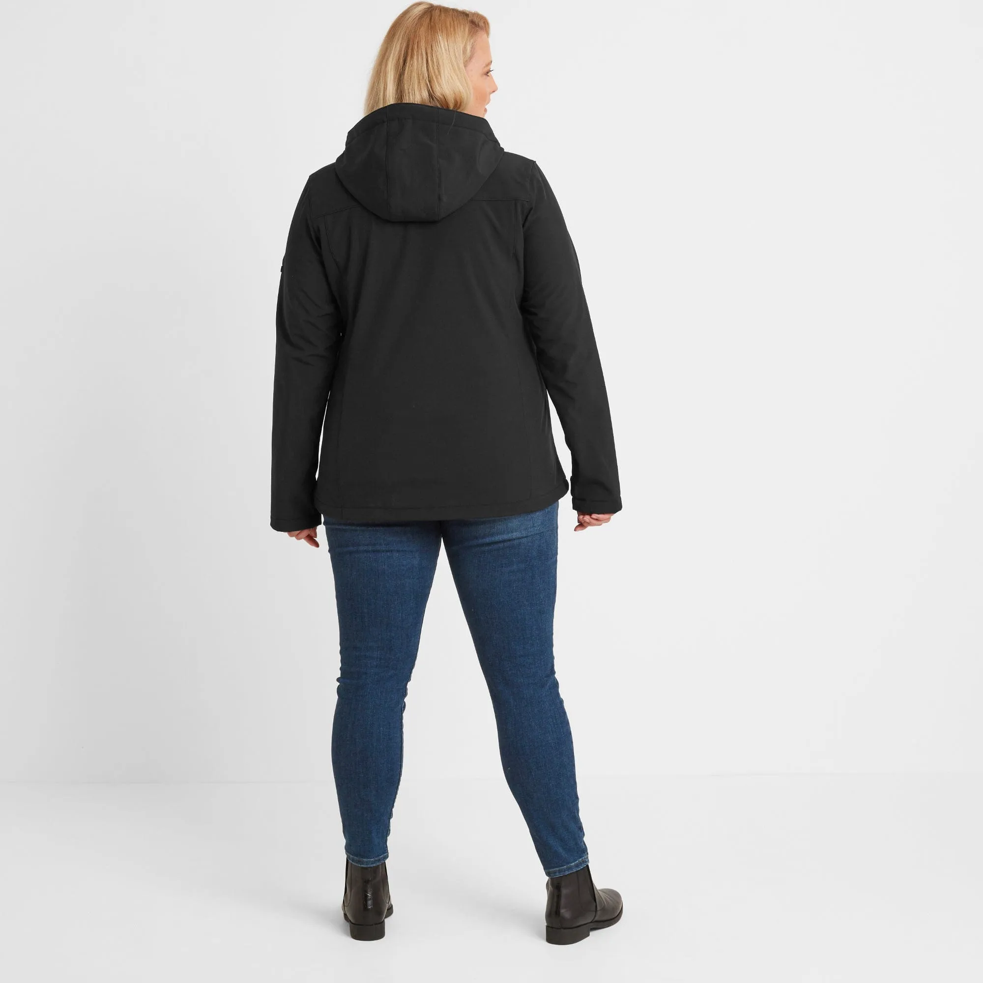 Keld Womens Softshell Hooded Jacket - Black