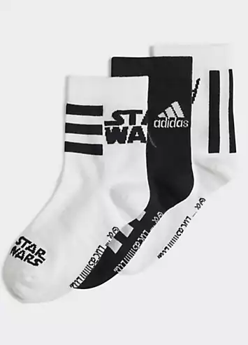 Kids Pack of 3 Star Wars Sports Socks by adidas Performance | Look Again