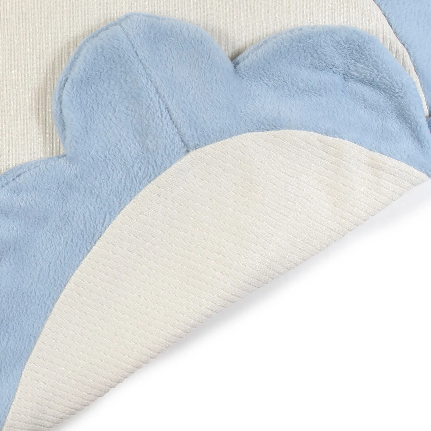 La Stupenderia Ivory And Light Blue Nuvola Sleeping Bag For Baby Boys