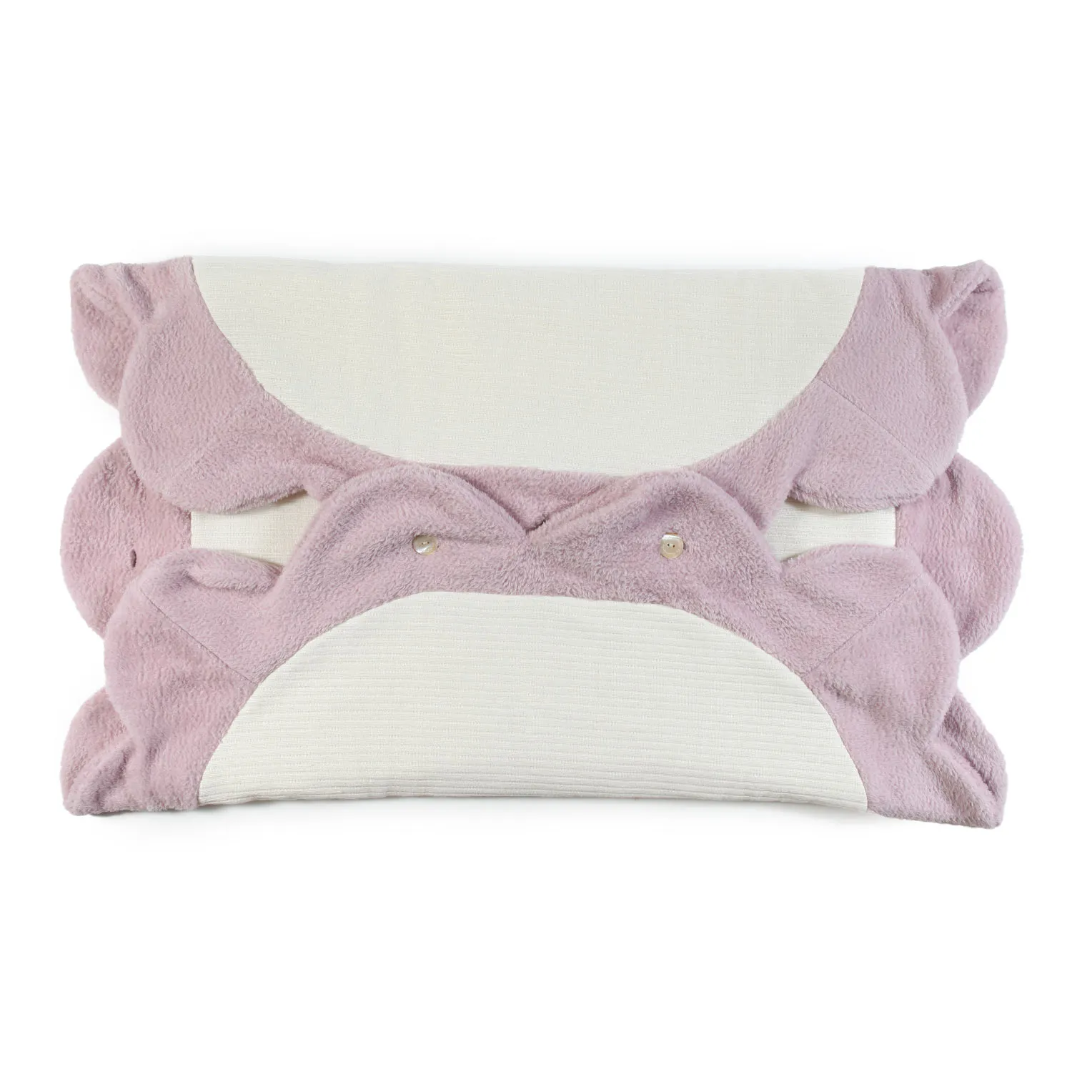 La Stupenderia Ivory And Pink Nuvola Sleeping Bag For Baby Girls