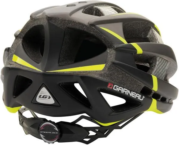 Louis Garneau Quartz II Road Helmet - Matt Gray-Yellow