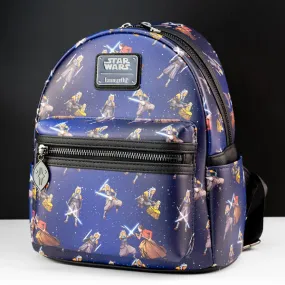 Loungefly x Star Wars Ahsoka Tano Alternating poses AOP Mini Backpack