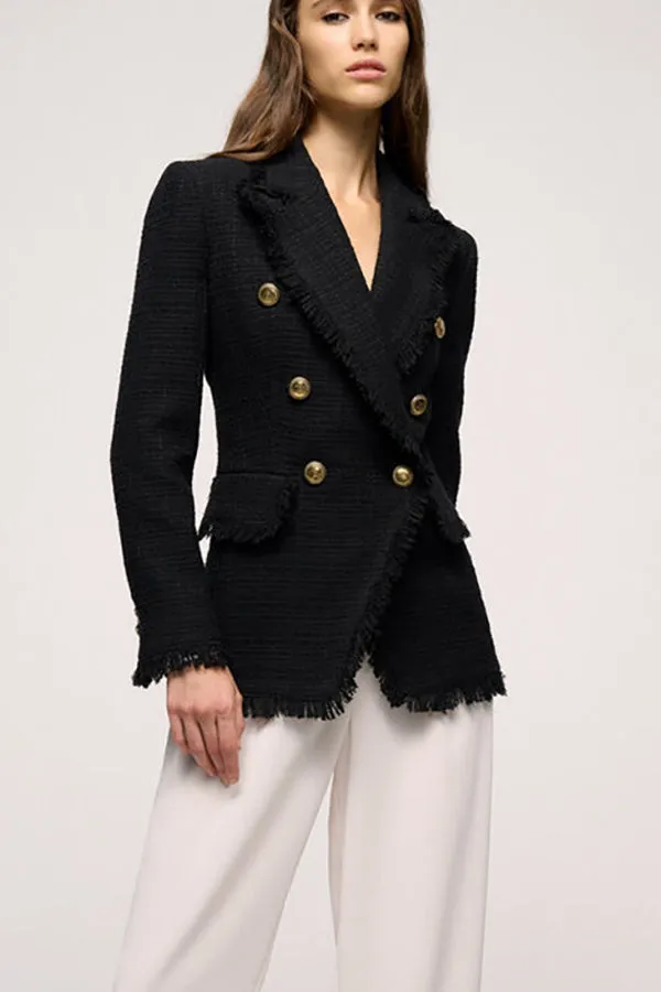 Luisa Spagnoli VISALBA BLACK WOVEN JACKET