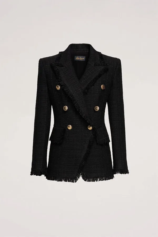 Luisa Spagnoli VISALBA BLACK WOVEN JACKET