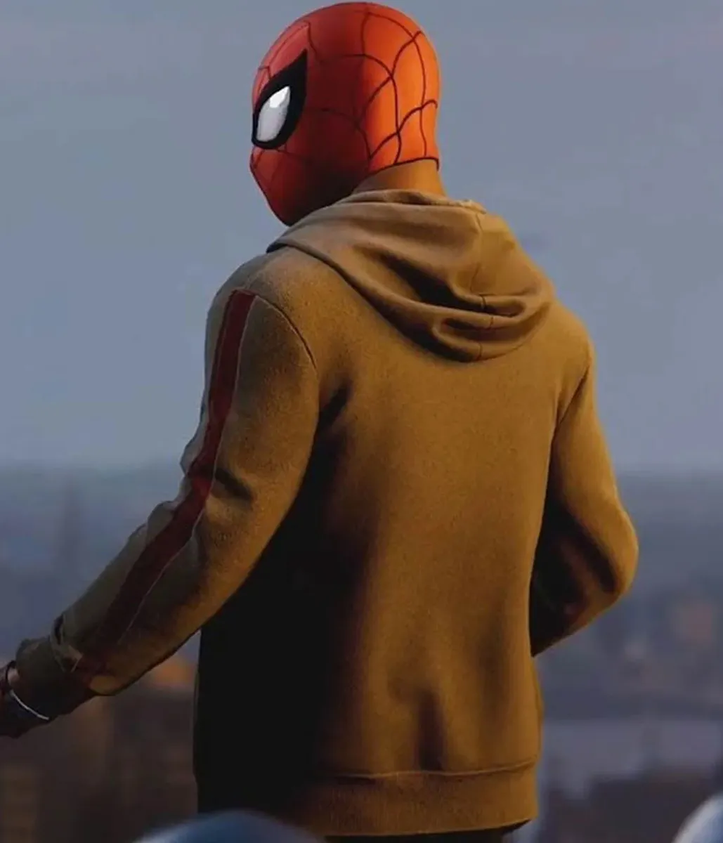 Miles Morales Spider-Man PS4 Gray Hoodie