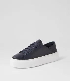 MOLLINI Charly Navy Leather Sneakers