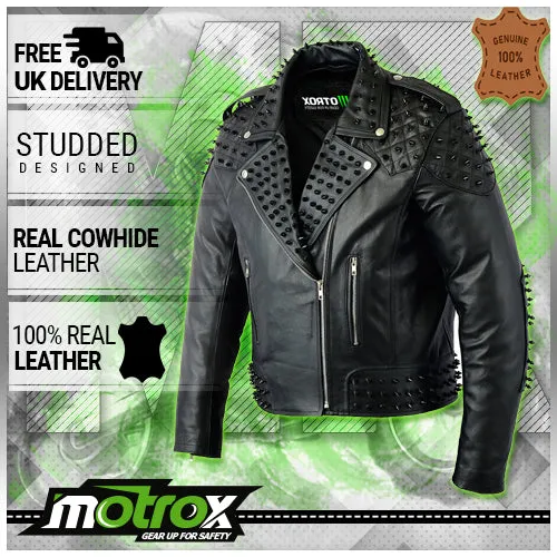 Motorcycle Leather Jacket Impressive Stud style 1.0