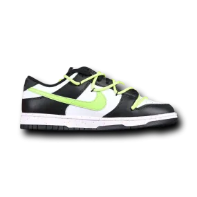 Nike dunk low double swoosh black green